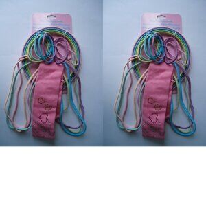 2 Packs of Colorful 21-Piece Hair Accessories Set, Headbands and Hairbands